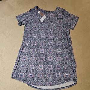 Floral Patterned Short Sleeve Dress